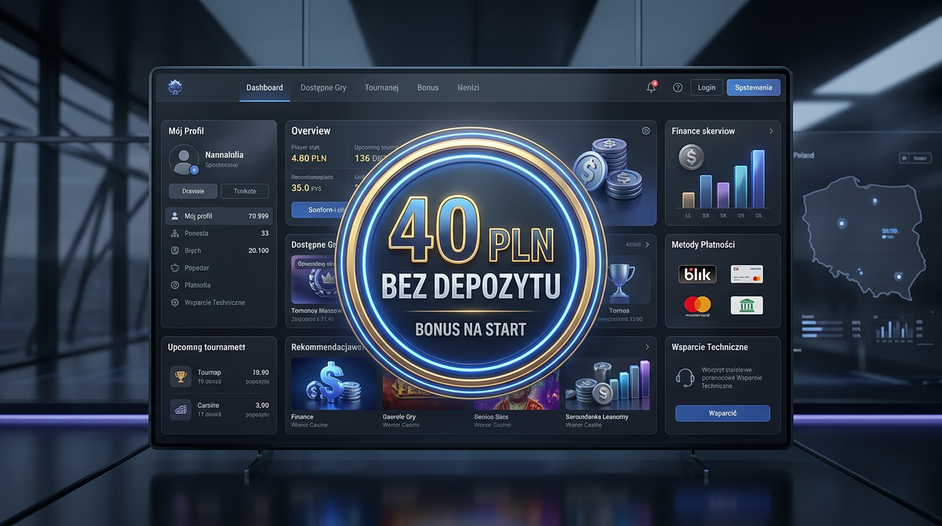Bonus 40 zł bez depozytu za rejestrację 2026
